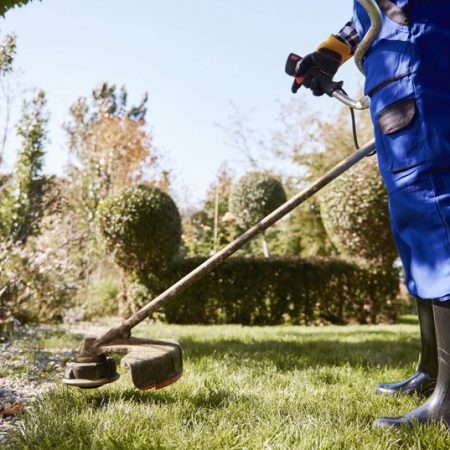 gardener-with-weedwacker-cutting-grass-garden gardener-with-weedwacker-cutting-grass-garden